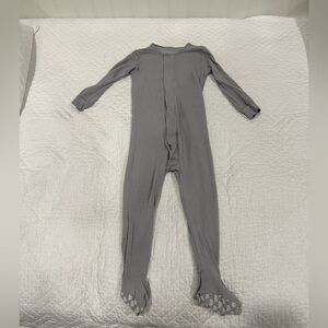 Magnetic Me gray/blue modal footie 12-18 months